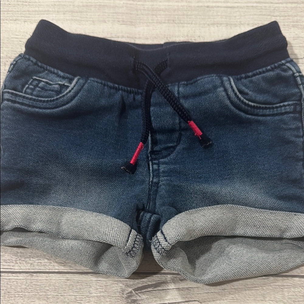 Cat & Jack Blue Denim Cuffed Shorts